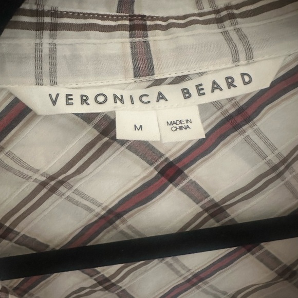 Veronica Beard Porta Plaid Button-Up Top - Picture 2 of 6